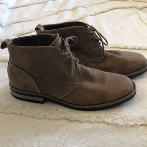 Penguin leather suede chukka desert boot